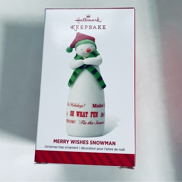 2014 Hallmark Keepsake Ornament Limited Edition Merry Wishes Snowman - Picture 1 of 8